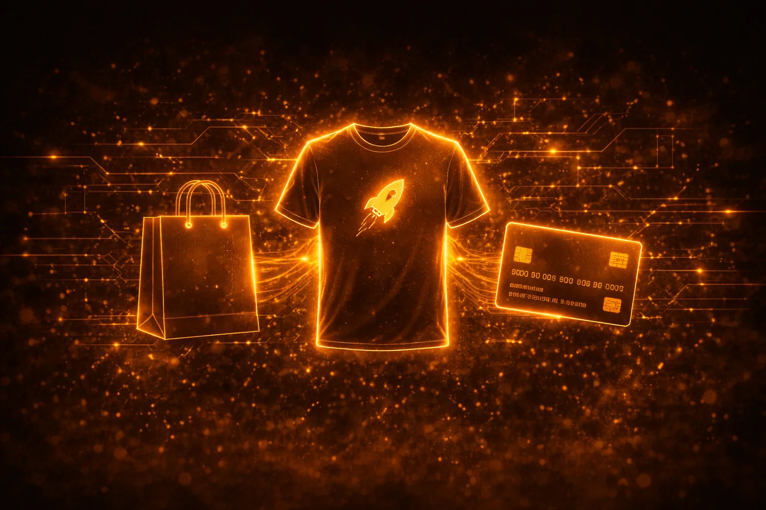 Astro shop page displaying Printify print-on-demand products with Stripe checkout integration